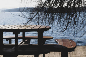 Strandkullepromenaden i Björboholm, vinter 2021.