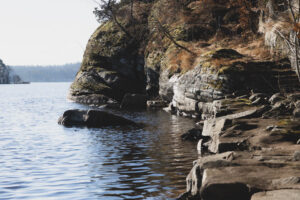 Strandkullepromenaden i Björboholm, vinter 2021.