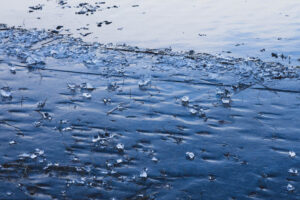 Strandkullepromenaden i Björboholm, vinter 2021.