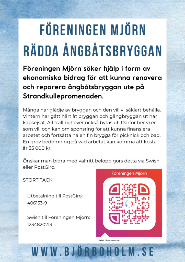 Rädda ångbåtsbryggan i Björboholm 2024.