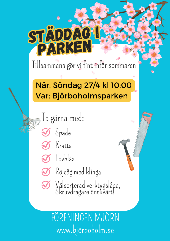 Städdag i Björboholmsparken 2025.
